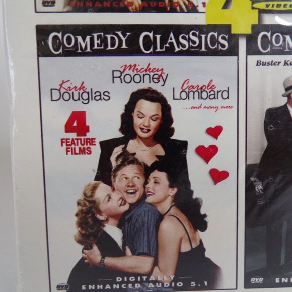 Comedy Classics 1920s - 1960s 4 DVD Boxed Set, Rooney, Sellers, Lombard, Keaton - Picture 4 of 7